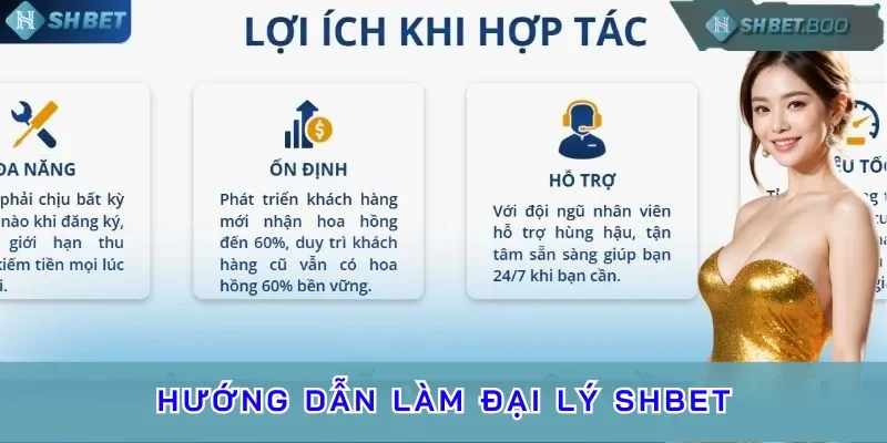 Quyền lợi nổi bật khi trở thành đại lý SHBET